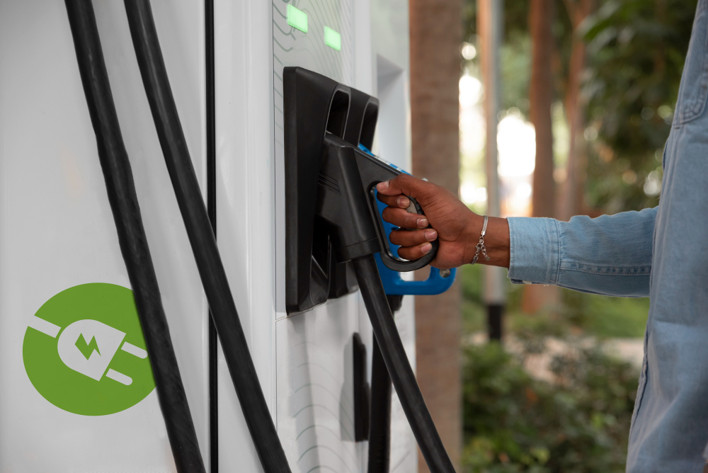 Borne de recharge installée pour véhicule électrique